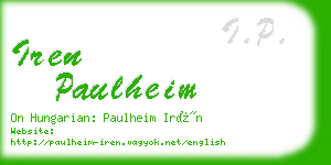 iren paulheim business card